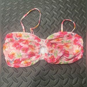 Floral Pink Bikini Top